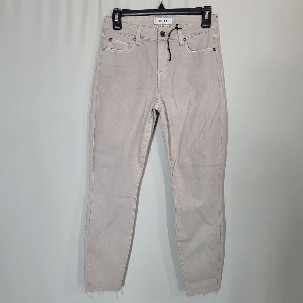 Pistola Beige Ankle Mid rise Skinny Jeans Size 27